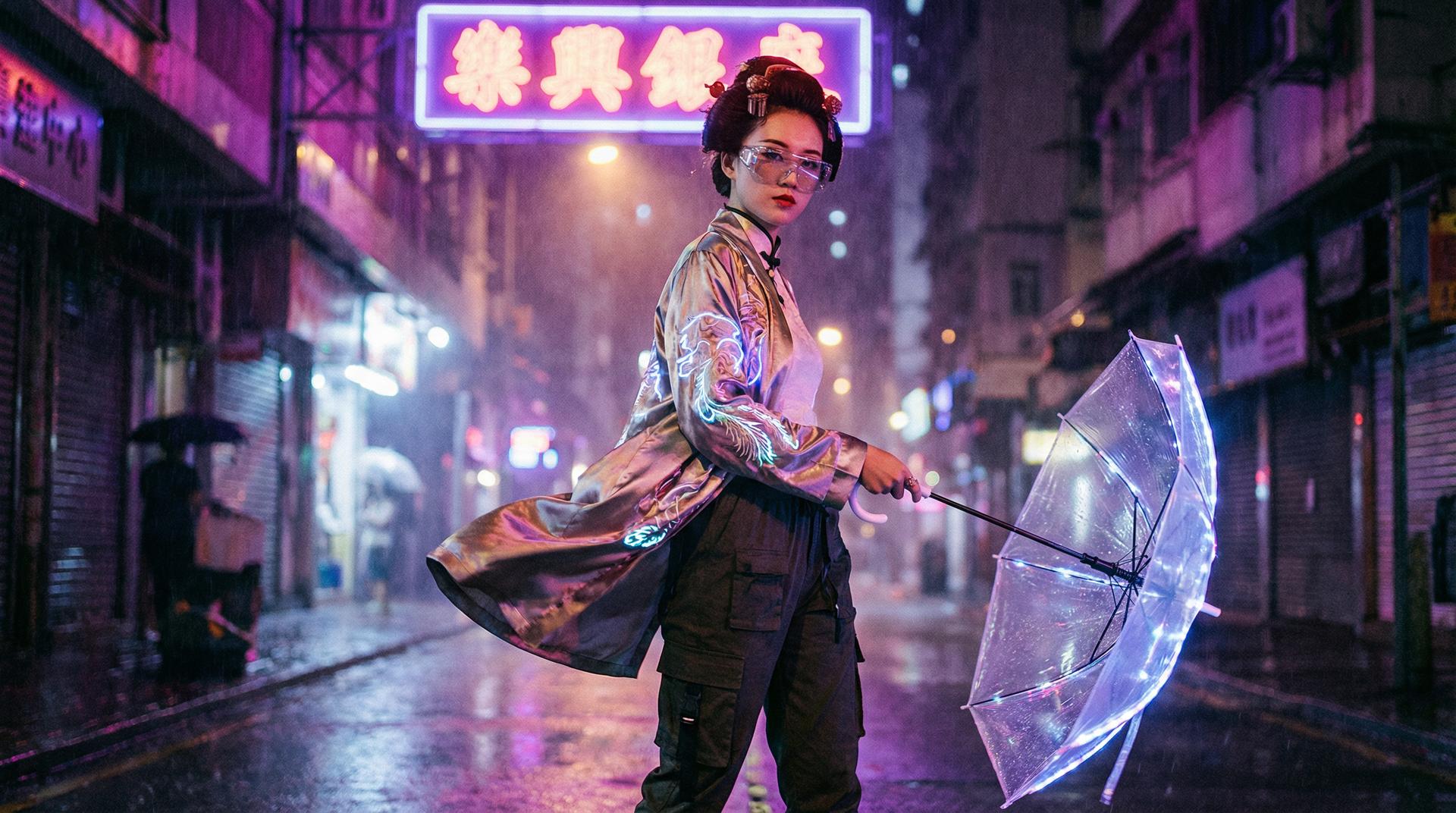 海角社区赛博朋克都市夜景短传媒制作